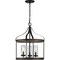 Progress Lighting Brenham Collection Black Three-Light Outdoor Pendant P500235-031 - alternate 2